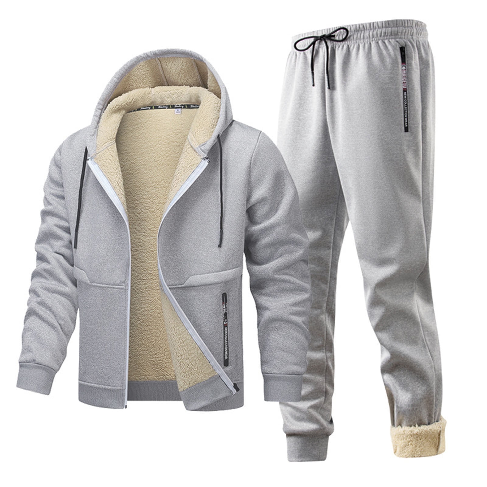 Men's Zip Up Long Sleeve Hooded Jacket