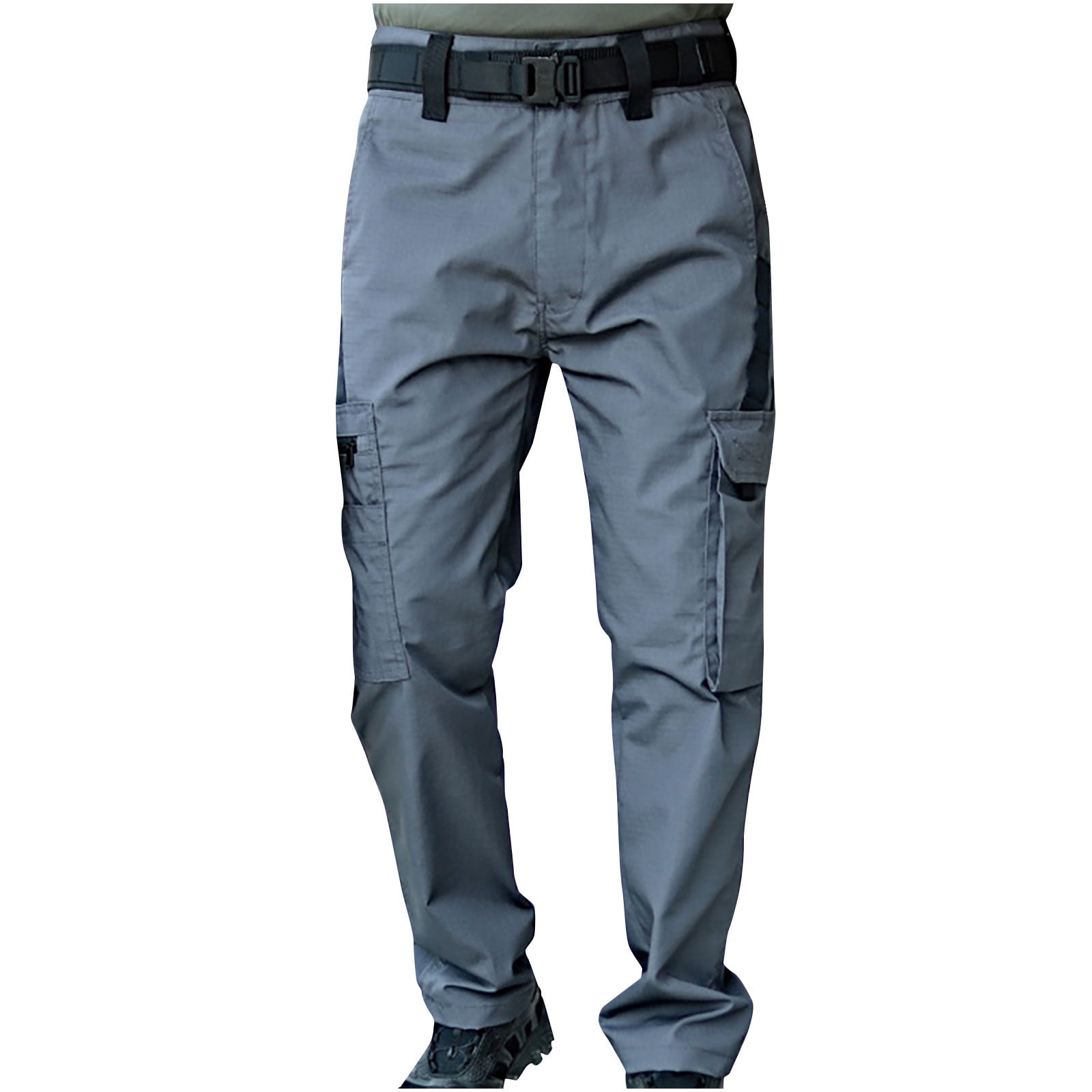 【mnem】Pigment Belt Cargo Pants Atogsazn Mens Work Cargo Pants Casual Elastic Waist Belt