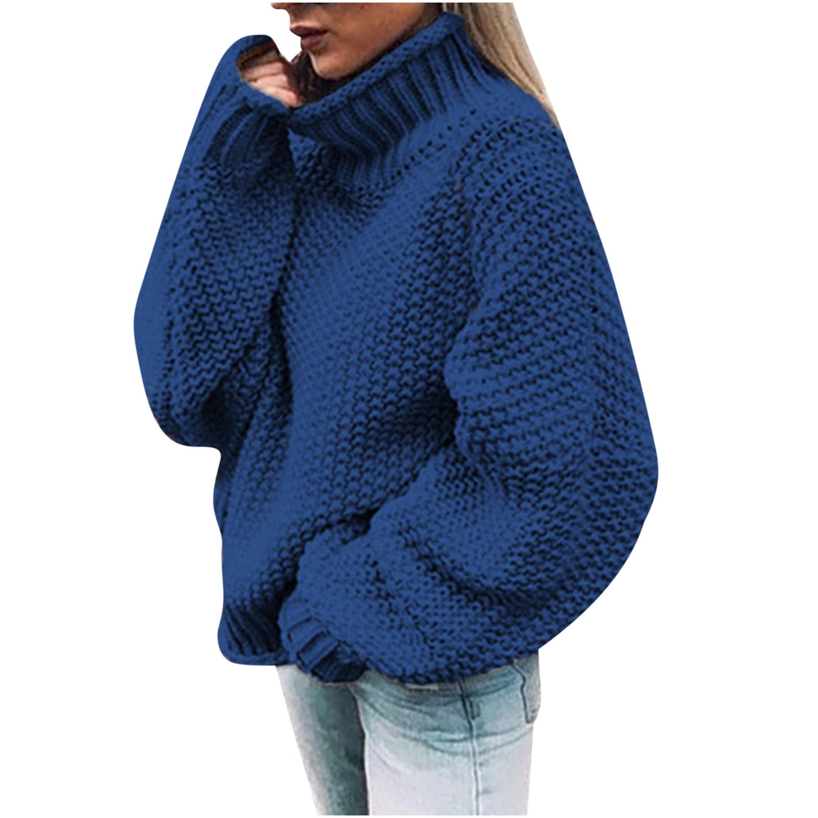 Atogsazn Oversized Sweater for Women Fall Turtleneck Long Sleeve