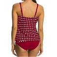 thumbnail image 1 of Atogsazn Plus Size Tankini Swimsuits for Women with Shorts Strappy Bathing Suits Two Piece Tummy Control Athletic Swimwear Red XL, 1 of 3