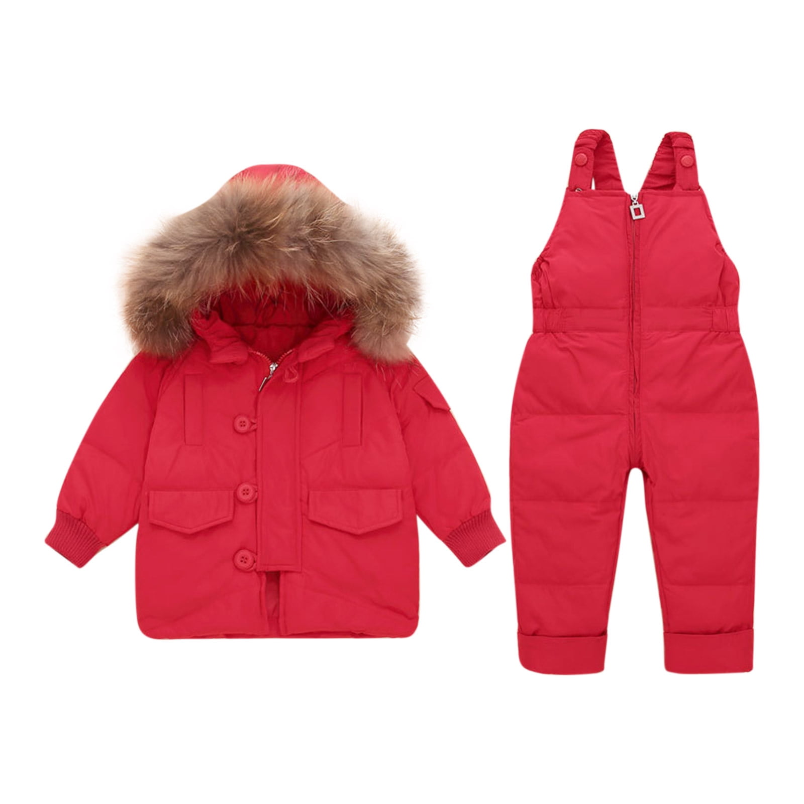 Atogsazn Toddler Baby Boy Girl Winter Clothes Set Kid Puffer Jacket and ...