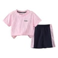 thumbnail image 1 of Atogsazn Toddler Baby Boy Track Suit Kids Athletic 2 Piece Sets Gym Sport Outfit Jogger Clothes Summer Fashion 01-Pink 5-6 Years, 1 of 5