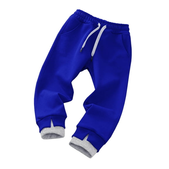 Atogsazn Toddler Baby Boys Girls Sweatpants Casual Elastic Waist Athletic Pants Loose Solid Color Sports Trousers B-Blue 9-10 Years