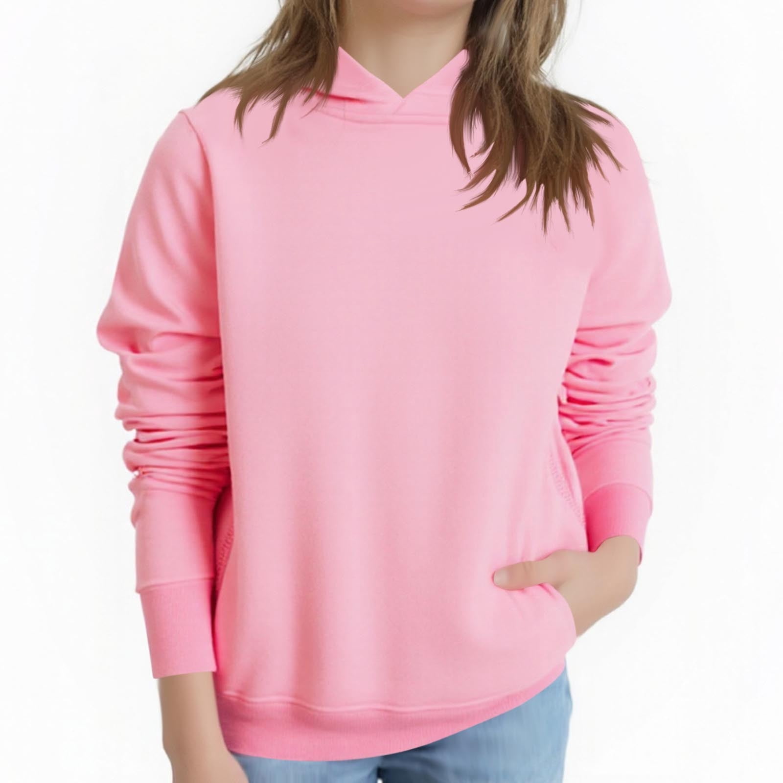 Babyhug Full Sleeves Pullover Frilled Sweater - Light Pink
