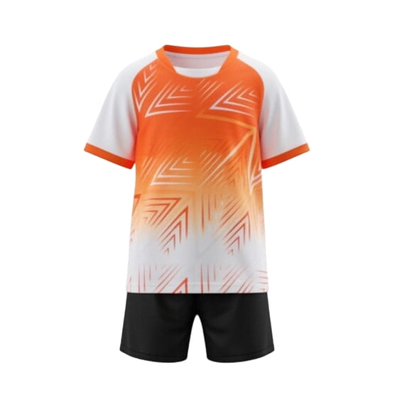 Atogsazn Toddler Boys Athletic Clothes Set Kids Jersey Sport Team Training Shirt Shorts Outfit Jogger Tops White 7-8 Years Fashion
