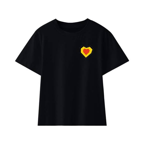 Atogsazn Toddler Girl Boy Clothes Clearance Unisex Toddler Summer Casual Cotton Short Sleeve Round Neck Printed T-Shirt Graphic Tee Tops 3-4 Years Black