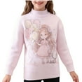 thumbnail image 1 of Atogsazn Toddler Girl Knitted Sweater Kids Casua Long Sleeve Pullover Winter Warm Sweaters Tops Clothing Outerwear 03-Purple 11-12 Years Fashion, 1 of 8