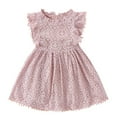 thumbnail image 1 of Atogsazn Toddler Girls Lace Dresses Baby Girl Elegant Dress Sleeveless Ruffle Dress Party Princess Clothes Pink 18-24 Months on Clearance, 1 of 4