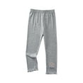 thumbnail image 1 of Atogsazn Toddler Girls Pants Clearance Summer Casual Girls' Pants Capris Big Rabbit Decorative Elastic Thin Children's Pants 6-7 Years Gray, 1 of 4