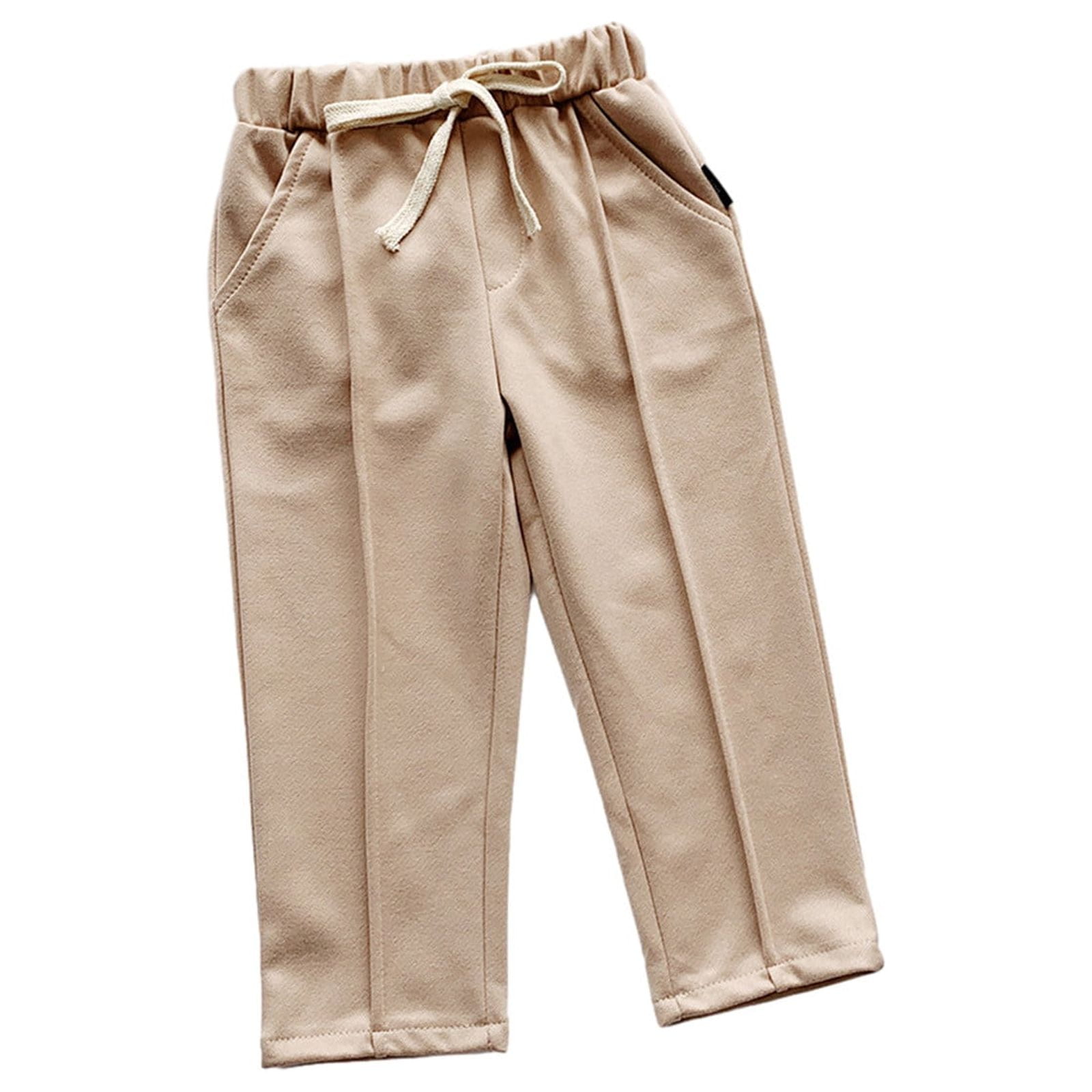 Kids Soft Cotton Elastic Waist Pants – Classic Black main image 1