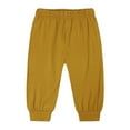 thumbnail image 1 of Atogsazn Toddler Kids Boys Girls Cotton Pants Children's Soft Jogger Sweatpants Loose Solid Color Pants Yellow 9 Months on Clearance, 1 of 9