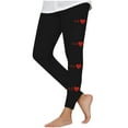 thumbnail image 1 of Atogsazn Valentine's Day Leggings for Girl Kids Stretchy High Waist Slim Leg Yoga Pants Gym Clothes Fashion 03-Black 7-8 Years, 1 of 5