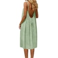 thumbnail image 1 of Atogsazn Women's Backless Spaghetti Strap Midi Dress Eyelet Loose Flowy Dresses Summer Loose Fit Dress Green M Fashion, 1 of 6