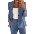 thumbnail image 1 of Atogsazn Women's Blazer Jacket Casual Cardigan Long Sleeve Jacket Business Suit Workout Clothing Office Tops Light Blue S Fashion, 1 of 5