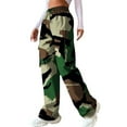 thumbnail image 1 of Atogsazn Women's Camouflage Cargo Pants Casual Baggy Elastic Waist Jogger Pants Loose Athletic Wide Leg Sweatpants Fashion Camouflage XL on Clearance, 1 of 5