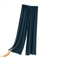 thumbnail image 1 of Atogsazn Women's Wide Leg Pajamas Pant Casual Loose Fit Lightweight Pjs Pants Loungwear Trousers Homewear 01-Army Green L Fashion, 1 of 5