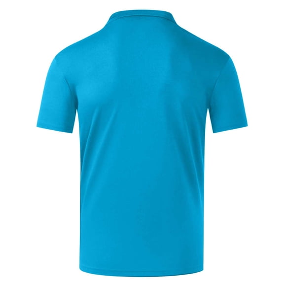 Atogsazn Womens Casual Shirts Quick-dry Short Sleeve Jogger Shirt Athletic Tops Solid Color Clothing C-Blue L
