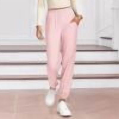 Atogsazn Womens Jogger Sweatpant Casual Athletic Elastic Waist Sweatpants Lightweight Trousers with Pocket Clothes 01-Pink M Fashion