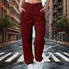 thumbnail image 1 of Atogsazn Womens Jogger Sweatpant Casual Athletic Loose Fit Pant with Pocket Fall Sport Running Sweatpants Clothing Wine M Fashion, 1 of 8