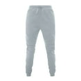 thumbnail image 1 of Atogsazn Womens Legging Pants Casual Elastic Waist Athletic Pants Solid Color Sweatpants with Pocket Gray L on Clearance, 1 of 4