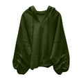 thumbnail image 1 of Atogsazn Womens Oversized Hoodies Casual Long Sleeve Hooded Sweatshirts Baggy Lightweight Comfy Fall Clothes Green M, 1 of 3
