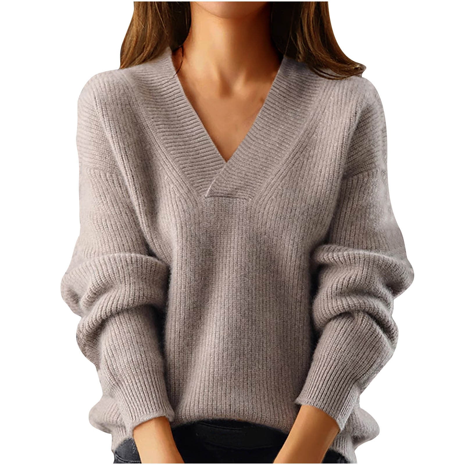 V-Neck Long Sleeve Sweater