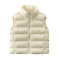 thumbnail image 1 of Atogsazn Womens Puffer Tank Tops Lightweight Zip Up Jacket Winter Warm Coat Outerwear Clothes Tops Outfit 01-White L Fashion, 1 of 3