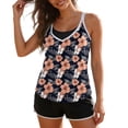 thumbnail image 1 of Atogsazn Womens Summer Tankini Swimsuits Casual Floral Flowy Bathing Suit for Women Swimwear Outfit Tops with Boy Shorts Red M Fashion, 1 of 8