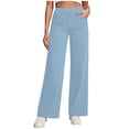 thumbnail image 1 of Atogsazn Womens Wide Leg Jeans Casual High Waisted Loose Fit Denim Pants Lightweight Trouser with Pocket 02-Light Blue XXL Fashion, 1 of 5