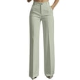 thumbnail image 1 of Atogsazn Womens Wide Leg Pants Casual High Waisted Button Suit Pant with Pocket Work Business Trouser Summer Mint Green S Fashion, 1 of 7