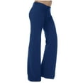 thumbnail image 1 of Atogsazn Womens Yoga Gym Pants Wide Leg Pants Comfy Drawstring Sweatpants Running Workout Legging Pants Blue L, 1 of 9