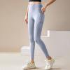 Atogsazn Womens Yoga Legging Pant Casual Stretchy Leggings Slim Fit Pants Biker Gym Clothes Trouser 01-Sky Blue M Fashion