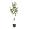 thumbnail image 1 of Atoka 4' x 1.5' Artificial Olive Tree, Green, 1 of 5