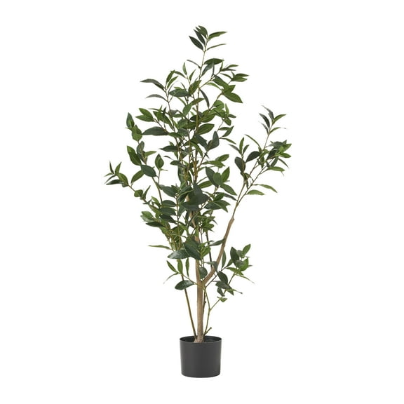 Atoka 4' x 1.5' Artificial Tabletop Laurel Tree, Green