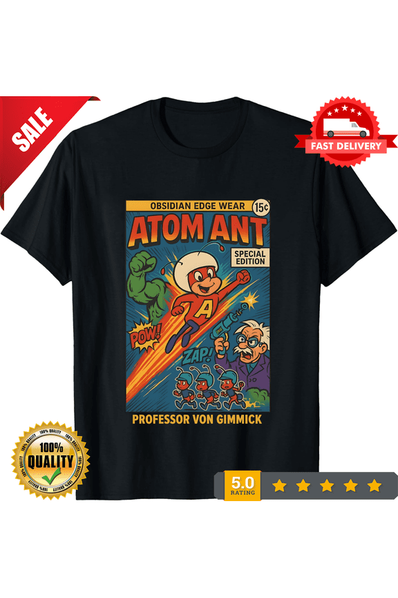 Atom Ant Vintage Cartoons Unisex T-shirt - Childhood Memories and Fun Designs, CROWD FAVORIT-TH78932