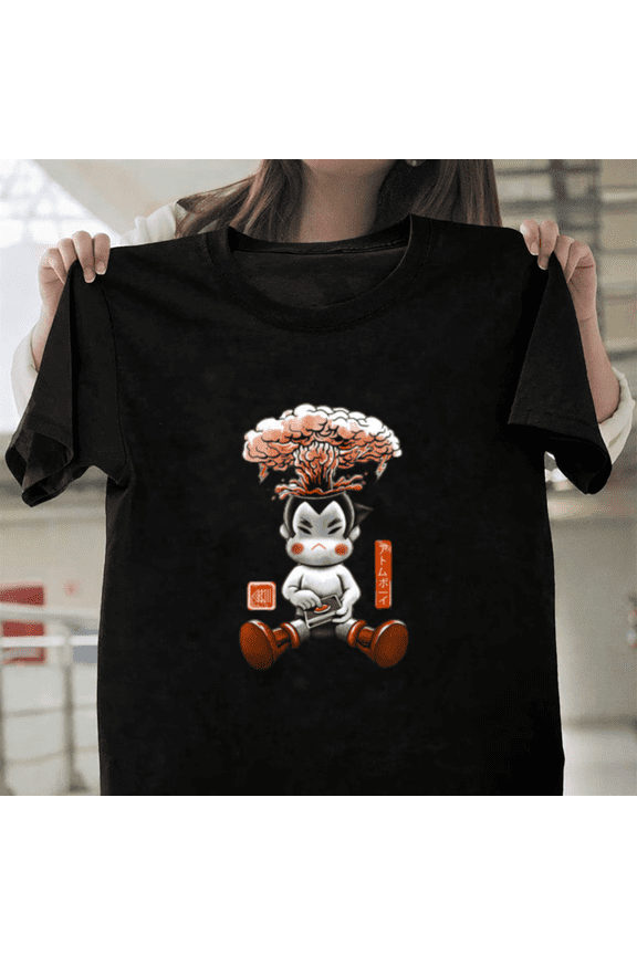 Atom Boy Retro Japanese Anime Manga Superhero Fan Art Gift Unisex T-Shirt, up to size 3XL.