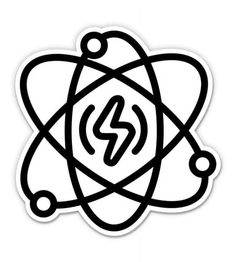 Atom Energy Science - 5" Vinyl Sticker - For Car Laptop I-Pad ...