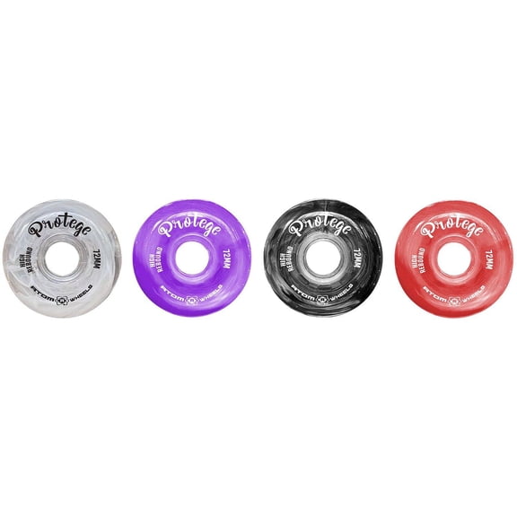 Atom Inline Outdoor Wheels - Protege High Rebound (Smoke Black, Diameter 68mm)