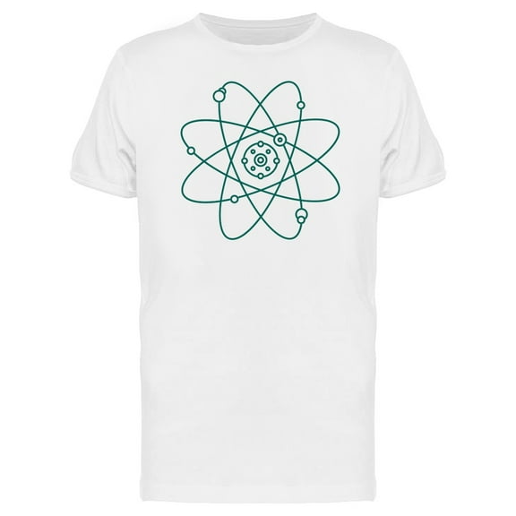 Atom Minimal Art T-Shirt Men -Image by Shutterstock, Male Large