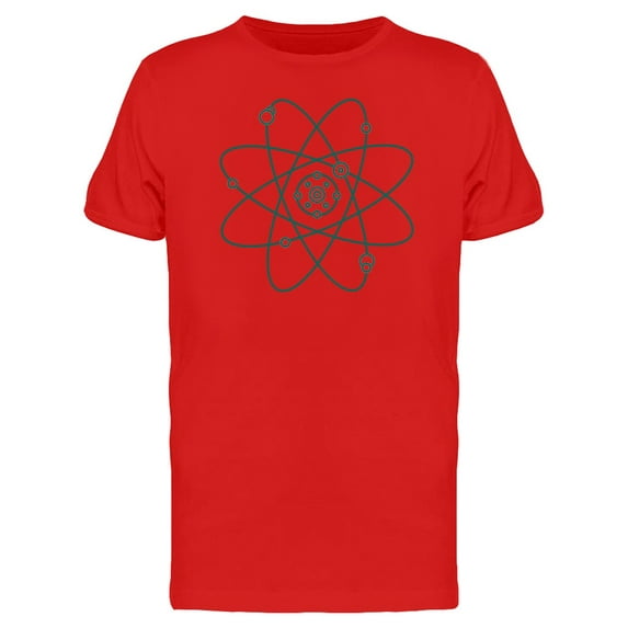 Atom Minimal Art T-Shirt Men -Image by Shutterstock, Male Small