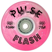 Atom Outdoor Roller Skate Wheels - Pulse Flash Pink Glitter, 4pk