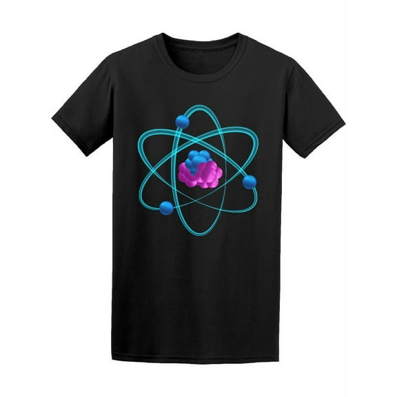 Atom Physic Icon T-Shirt Men -Image by Shutterstock, Male Large