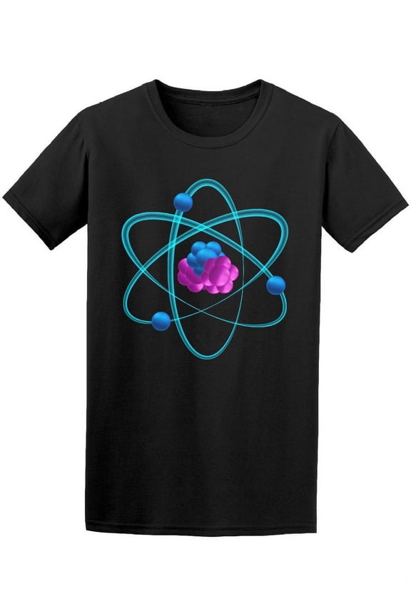 Atom Physic Icon T-Shirt Men -Image by Shutterstock, Male Large