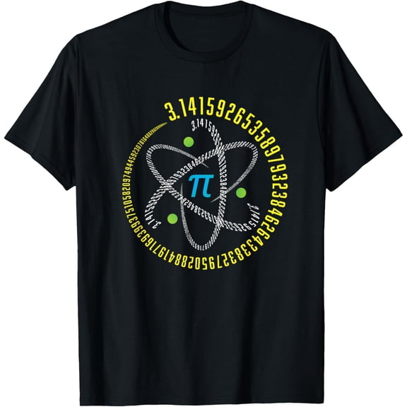 Atom Pi Math Science STEM Gift 3.14 Pi Day T-Shirt