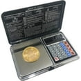 thumbnail image 1 of Atom Pocket Weight Scale with Calculator Function, Black & Silver - 2000 x 0.01 g, 1 of 1