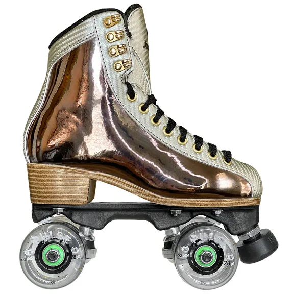 Atom Quad Outdoor Roller Skates - Flex Nylon Women's Outdoor Package (Gunmetal)