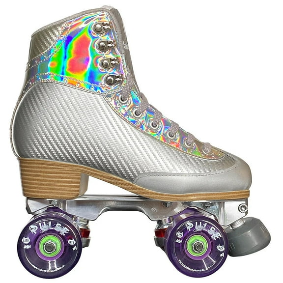 Atom Quad Outdoor Roller Skates - Vibe Alloy Women's Outdoor Package (Silver)