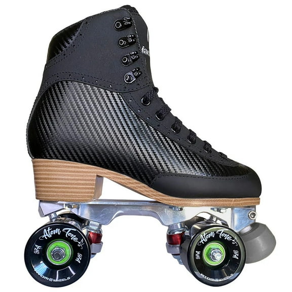 Atom Quad Outdoor Roller Skates - Vibe Alloy Women's Rhythm Package (Black)