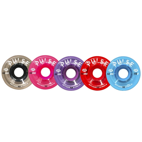 Atom Roller Skate Outdoor Wheels - Pulse Lite (Red, 4pk)