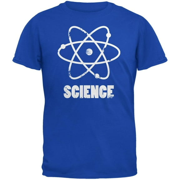 Atom Science Distressed Royal Youth T-Shirt - Youth Medium